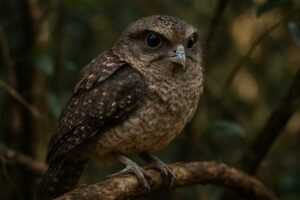Image of a New Caledonian Owlet-nightjar in its natural habitat