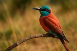 Image of a Northern Carmine Bee-eater in its natural habitat
