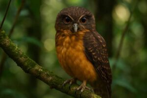 Image of a Ochre-bellied Boobook in its natural habitat