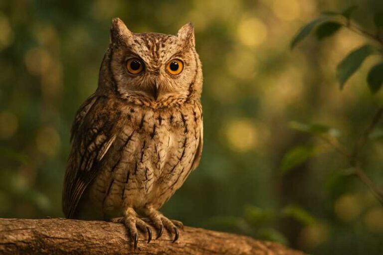 Image of a Oriental Scops Owl in its natural habitat
