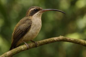 Image of a Pale-bellied Hermit in its natural habitat