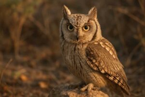 Image of a Pallid Scops Owl in its natural habitat