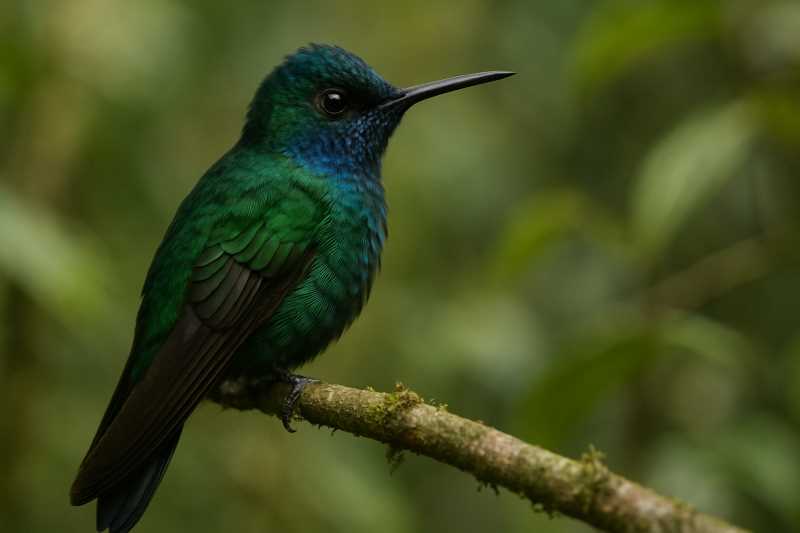 Image of a Pirre Hummingbird in its natural habitat