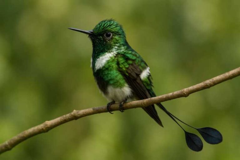 Image of a Racket-tipped Thorntail in its natural habitat