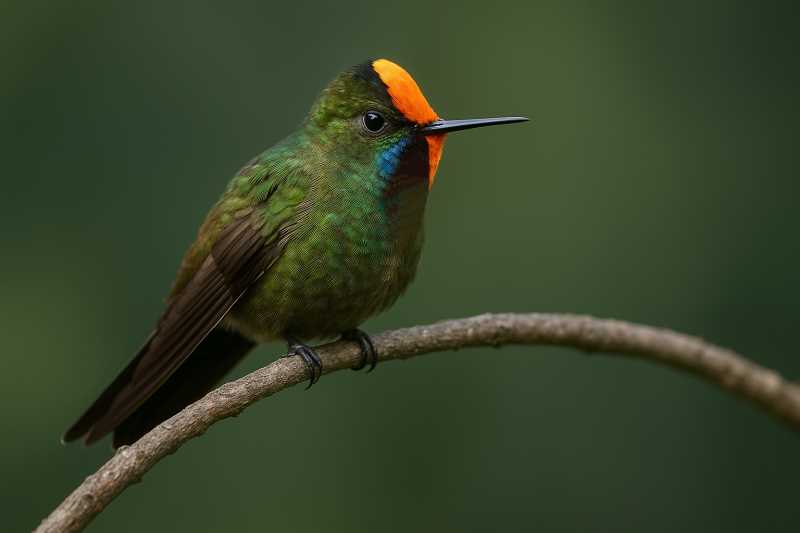 Image of a Rainbow-bearded Thornbill in its natural habitat