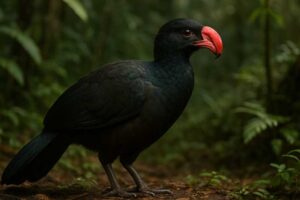 Image of a Razor-billed Curassow in its natural habitat