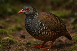 Image of a Red-billed Partridge in its natural habitat