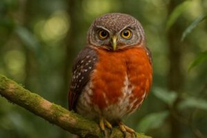 Image of a Red-chested Owlet in its natural habitat