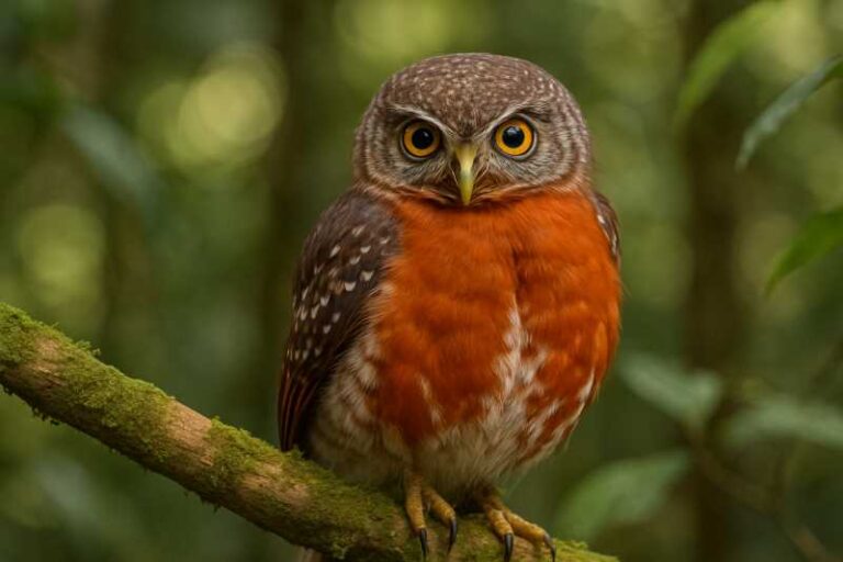 Image of a Red-chested Owlet in its natural habitat