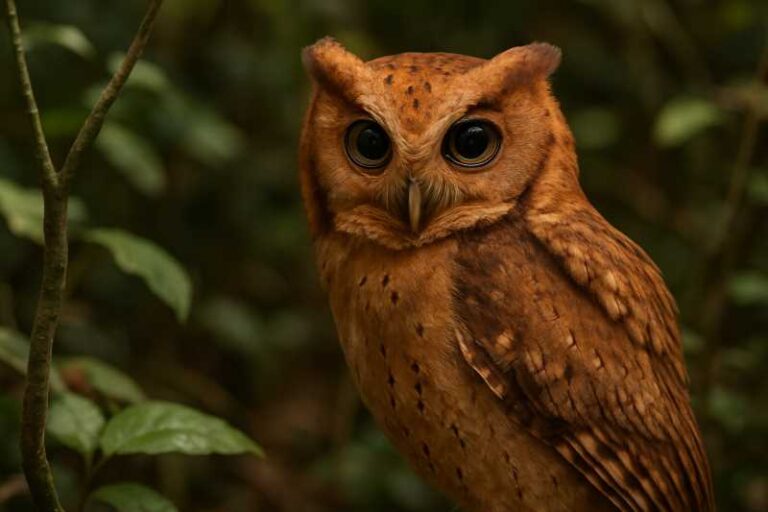 Image of a Reddish Scops Owl in its natural habitat