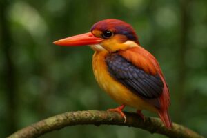 Image of a Rufous-backed Dwarf Kingfisher in its natural habitat