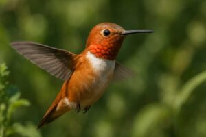 Image of a Rufous Hummingbird in its natural habitat