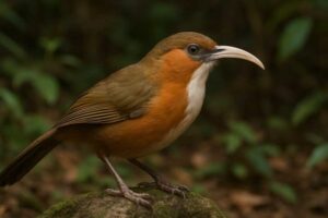 Image of a Rusty-cheeked Scimitar Babbler in its natural habitat