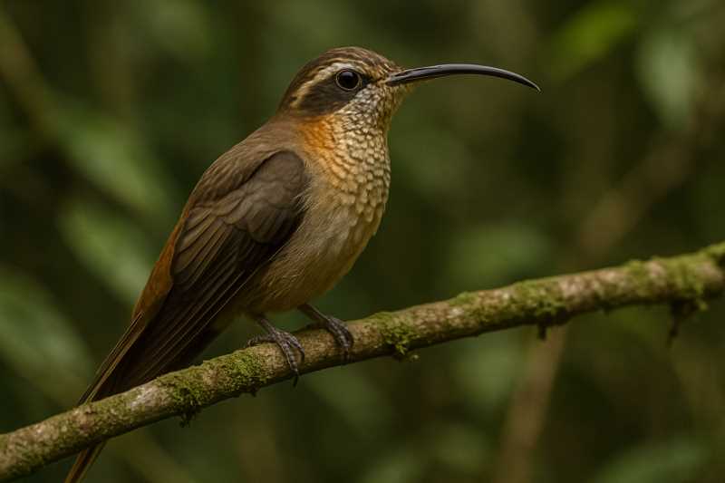 Image of a Scale-throated Hermit in its natural habitat