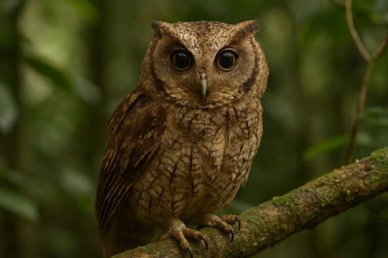 Image of a Seychelles Scops Owl in its natural habitat