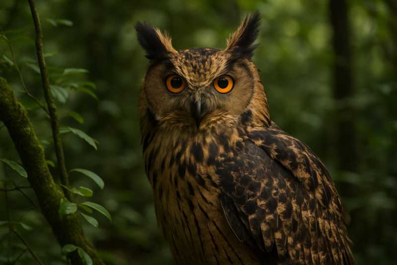 Image of a Shelley's Eagle-Owl in its natural habitat