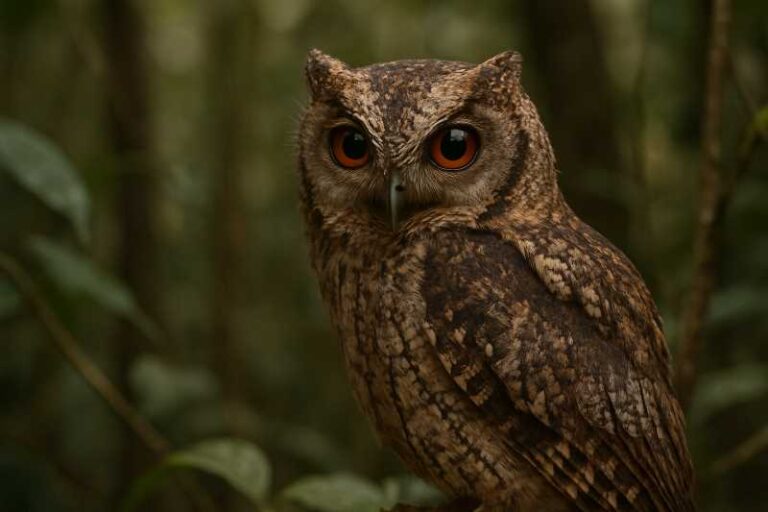 Image of a Sokoke Scops Owl in its natural habitat
