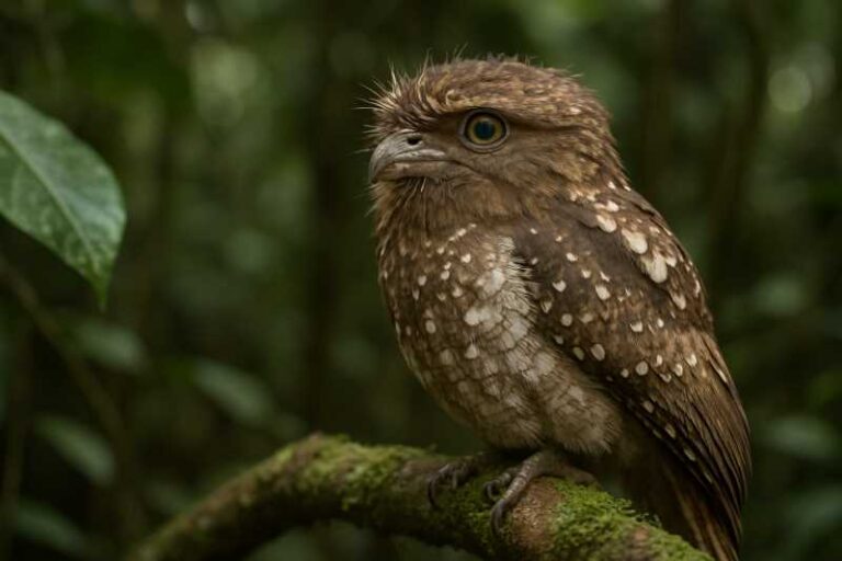 Image of a Solomons Frogmouth in its natural habitat