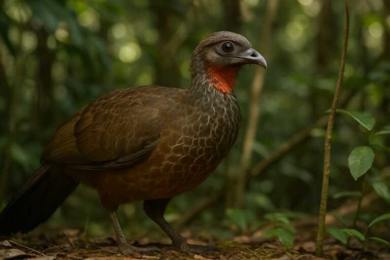 Image of a Spix's Guan in its natural habitat