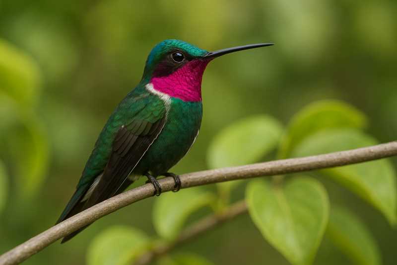 Image of a Stripe-breasted Starthroat in its natural habitat