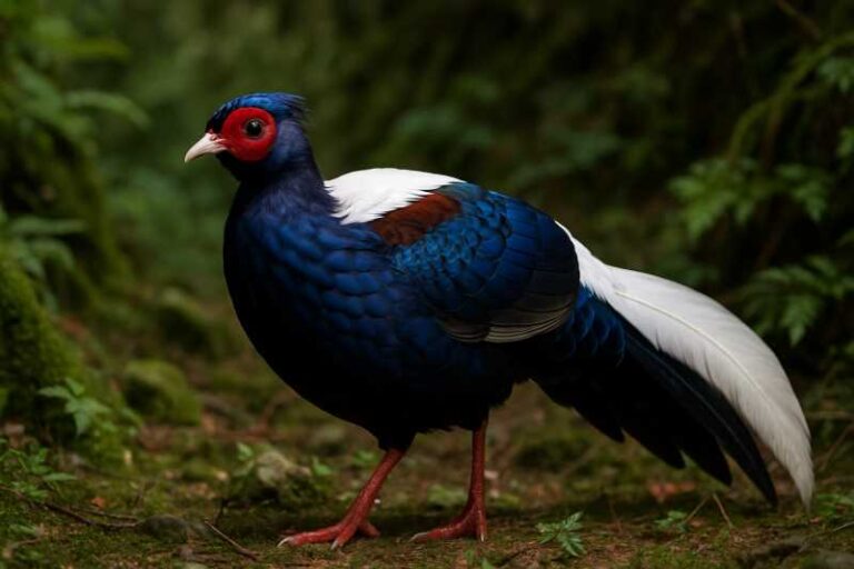Image of a Swinhoe's Pheasant in its natural habitat