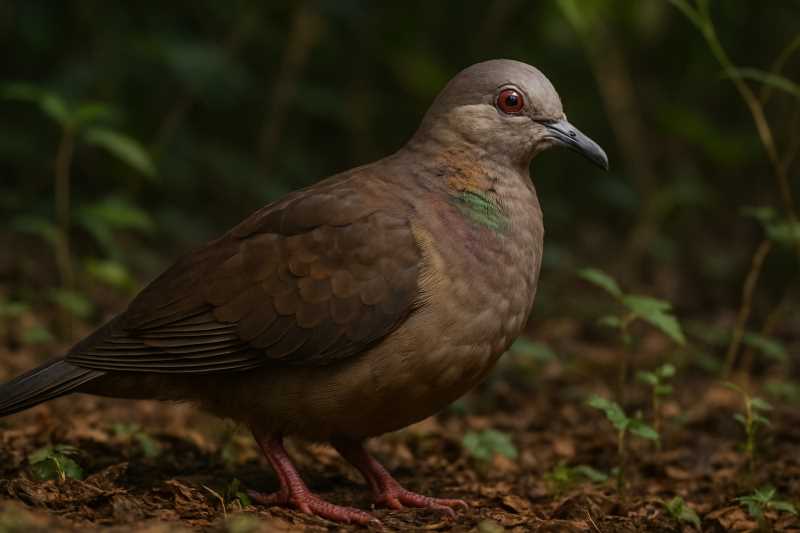 Image of a Tawitawi Brown Dove in its natural habitat