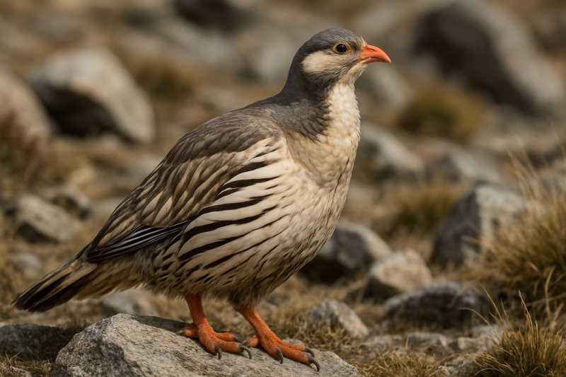 Image of a Tibetan Snowcock in its natural habitat