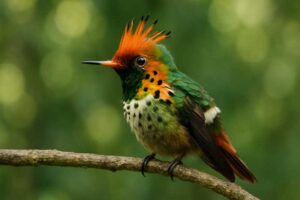 Image of a Tufted Coquette in its natural habitat