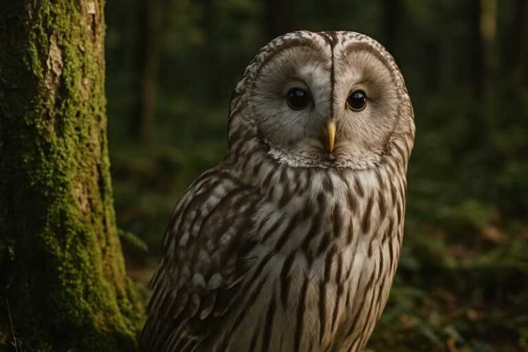 Image of a Ural Owl in its natural habitat