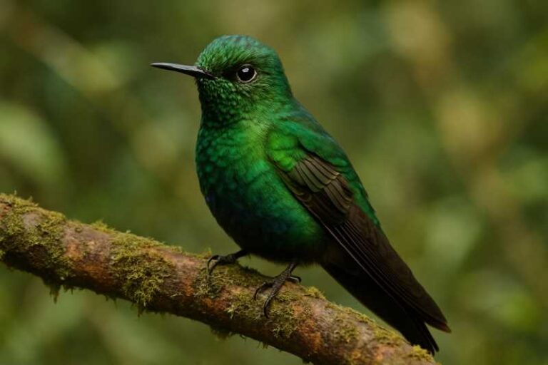 Image of a Viridian Metaltail in its natural habitat