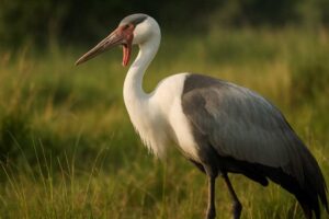 Image of a Wattled Crane in its natural habitat