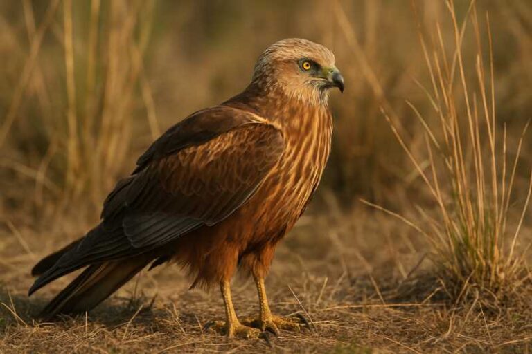 Image of a Western Marsh Harrier in its natural habitat