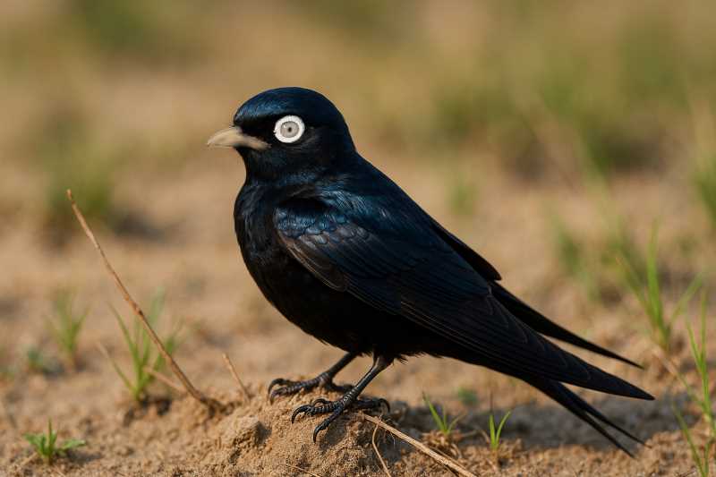 Image of a White-eyed River Martin in its natural habitat