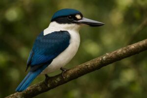 Image of a White-mantled Kingfisher in its natural habitat