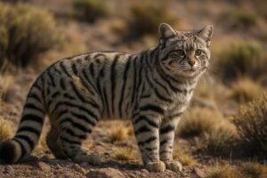 Image of a Andean Mountain Cat in its natural habitat