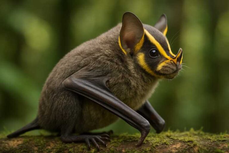 Image of a Baker's Tent-making Bat in its natural habitat
