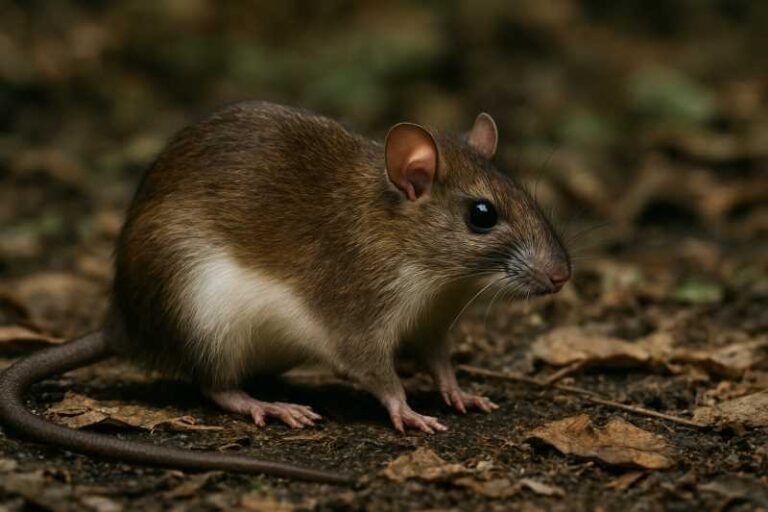 Image of a Brahman White-bellied Rat in its natural habitat