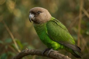Image of a Brown-headed Parrot in its natural habitat