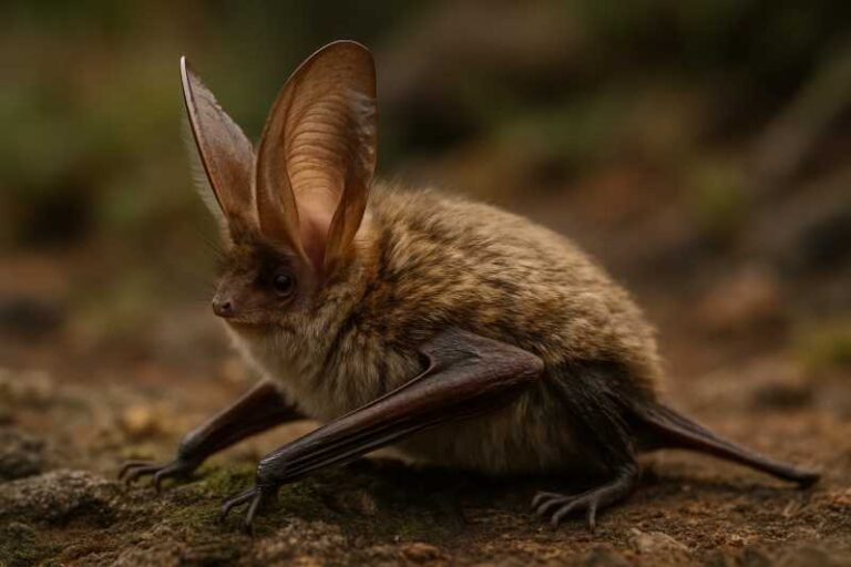 Image of a Canary Long-eared Bat in its natural habitat