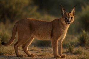 Image of a Caracal in its natural habitat