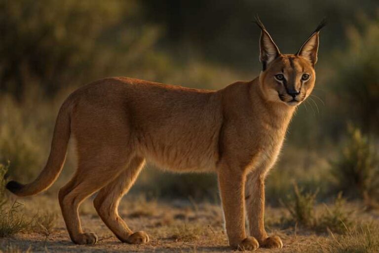 Image of a Caracal in its natural habitat