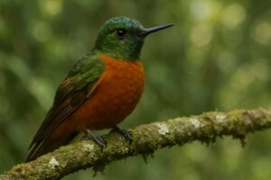 Image of a Chestnut-breasted Coronet in its natural habitat
