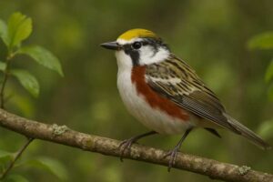 Image of a Chestnut-sided Warbler in its natural habitat