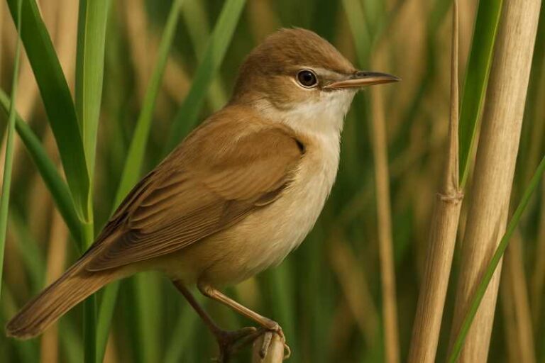 Image of a Common Reed Warbler in its natural habitat