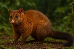 Image of a Coppery Brush-tailed Possum in its natural habitat