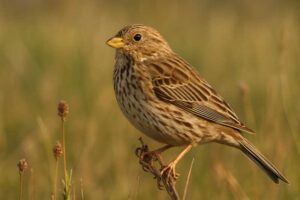 Image of a Corn Bunting in its natural habitat