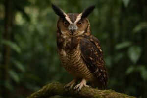 Image of a Crested Owl in its natural habitat