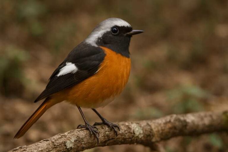 Image of a Daurian Redstart in its natural habitat