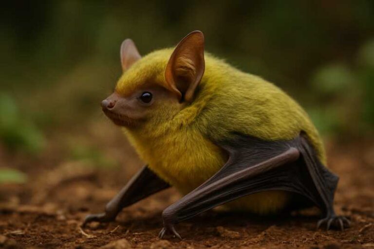 Image of a Eastern Greenish Yellow Bat in its natural habitat