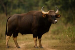 Image of a Gaur in its natural habitat